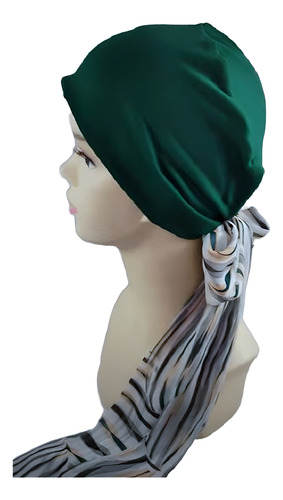 Turbante Oncológico Mujer Gorro Quimio Colitas Ajustables
