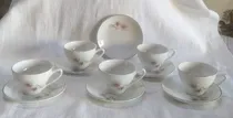 Comprar Tazas De Cafe Antiguas 6 Platos 5 Tazas