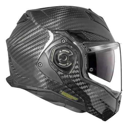 Capacete para moto LS2 Scope  FF901  preto fosco carbon tamanho P 