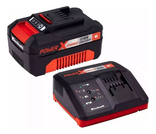 Cargador + Batería Einhell Litio 18v 3amp Power Xchange