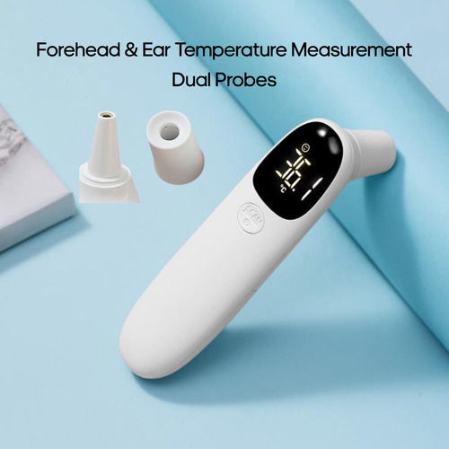 Termómetro Digital Sondas Duales Temperatura De Frente Y Oíd