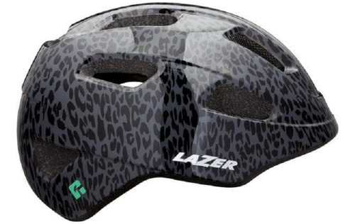 Casco Infantil Lazer Nutz Kineticore Black Leopard 50 A 56cm