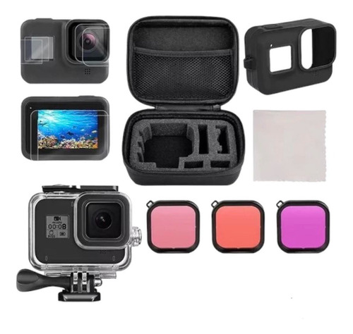 Kit  De Accesorios Premium Compatible  Gopro Hero 10/9 Black