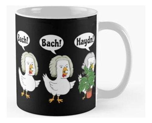 Taza Bach Bach Haydn Chickens Compositor De Música Clásica P