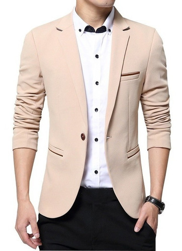 Trajes De Hombre Blazer Casual De Un Solo Botón For Hombre