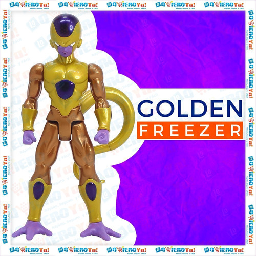 Imagen 4 de 10 de Muñeco Golden Freezer 26cm Dragon Ball Super Dbs Limit Serie
