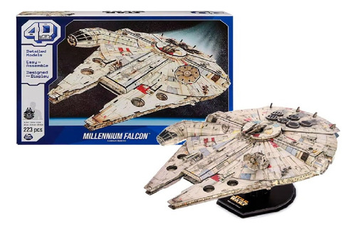 4d Build Millennium Falcon Star Wars 3d Puzzle 223 Pz