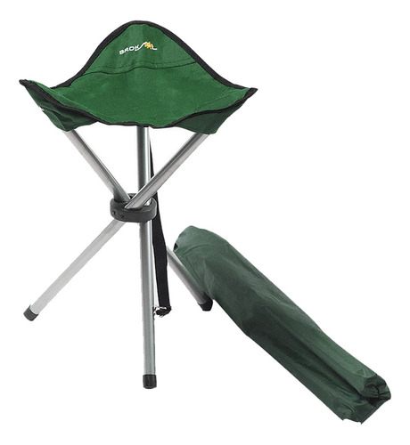 Banquito Plegable De 3 Patas Broksol Camping Pesca Funda