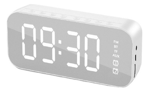 Reloj Despertador Con Espejo Digital Y Altavoz Bluetooth