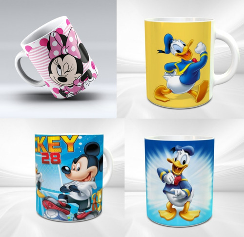 Pack Imagenes De Minnie, Mickey Y Donald  P/ Sublimar Tazas 