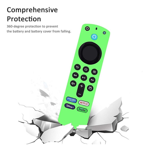 Funda Control Para Amazon Fire Tv Stick 4k Alexa Case Verde Lima