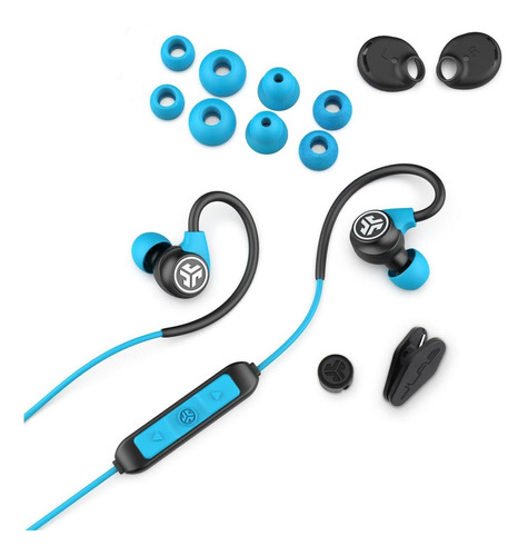 JLab EBFITSPORTRBLU123 Audífonos Bluetooth Fit Sport3 Wireless Fitness Earbuds