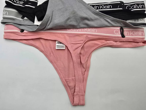 Calvin Klein Set 3 Tangas Bamboo Mujer Originales