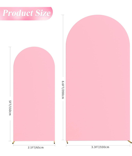 Wokceer Juego De 2 Fundas De Arco De Boda (6.6 Pies, 5 Paste