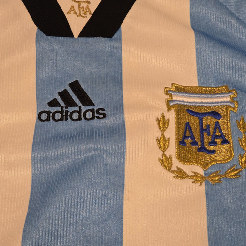 Camiseta Seleccion Argentina Titular 1998 Original. Talle L (Usado)