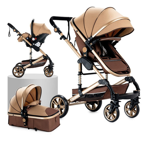 3 In 1 Baby Travel System Newborn Pushchair Portable Reversi