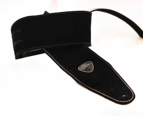 Correa De Cuero Negra Tijuana 510/8 Guitarra Bajo Acolchada