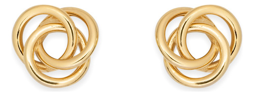 Aretes Remolino Tumbiko Joyeria Artesanal En Baño De Oro 14k