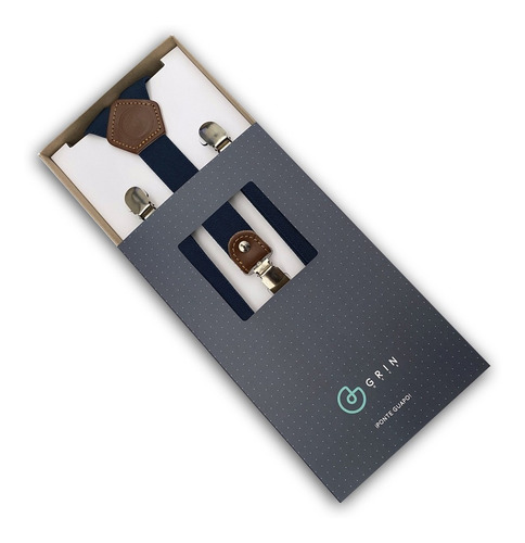 Tirantes Hombre · Con Piel Café · +30 Colores · Grin Accs Color Verde Botella