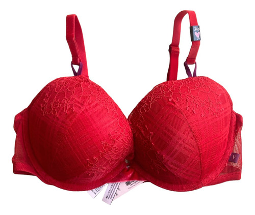 Sosten Victoria's Secret Sexy Tee Push-up 34d Rojo