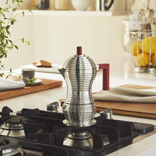 Imagen 4 de 7 de Cafetera Espresso Alessi Pulcina, 3 Tazas, Aluminio Fundido