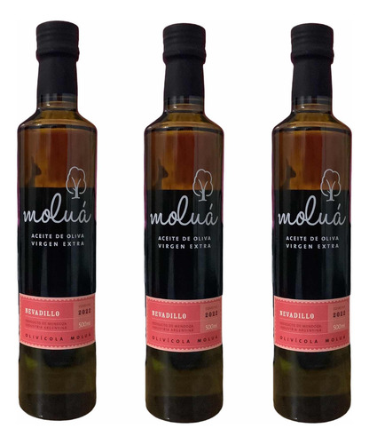 Aceite De Oliva Extra Virgen Molua 500ml X 3unid Nevadillo