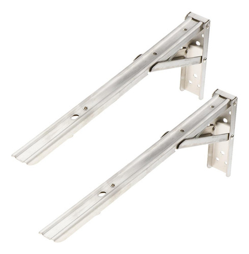 2 Pares Plegables 14 Soporte De Estante De Material Acero