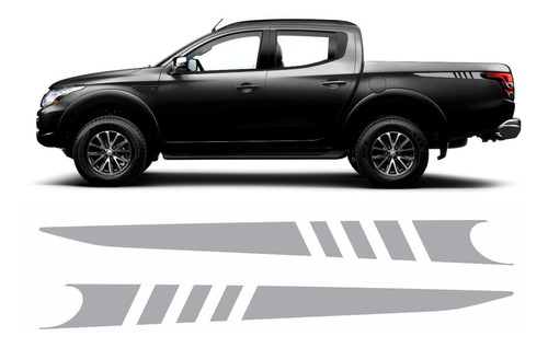 Adesivo L200 Triton Sport 2020 Hpe Faixa Lateral Caçamba 44