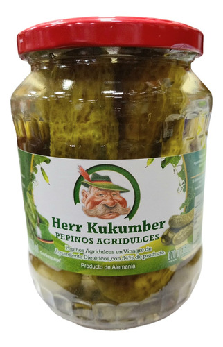 Pepinos Alemanes Herr Kukumber 720ml 