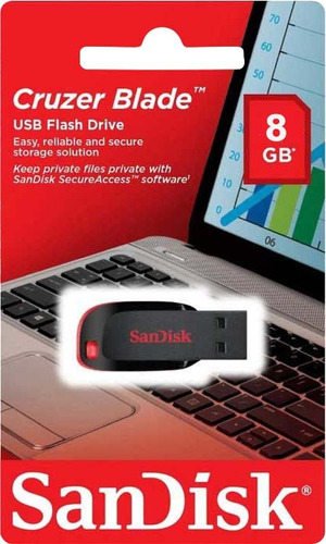 Pendrive 8gb Sandisk Cruzer Blade