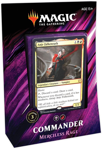 Mazo Furia Despiadada The Gathering Commander 2019, 100pzs