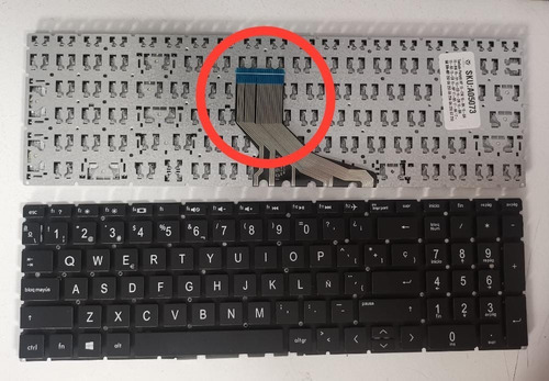 Imagen 2 de 5 de Teclado De Hp 15-cw 15-da 15-db 15-cx Negro Español