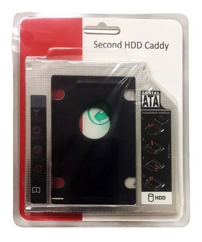  Case Adaptador Caddy 2º Hd Ssd/dvd P/notebook 12mm 12,7mm