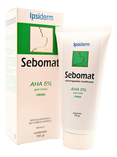 comprar Sebomat Aha 5% Crema ipsiderm Control Brillo y Acné Desincrustante Piel Mixta