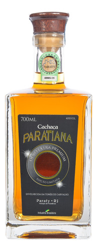 Cachaça Paratiana Ouro Extra Premium 700ml - Safra 2011