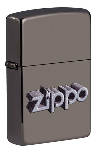 Encendedor Zippo Black Ice Logo Zippo Diseño 3d