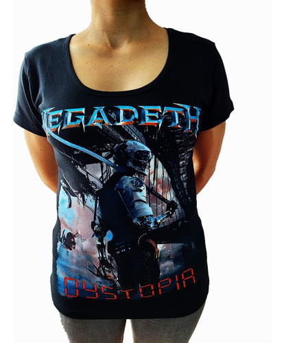 Polera Megadeth Dystopia Mujer