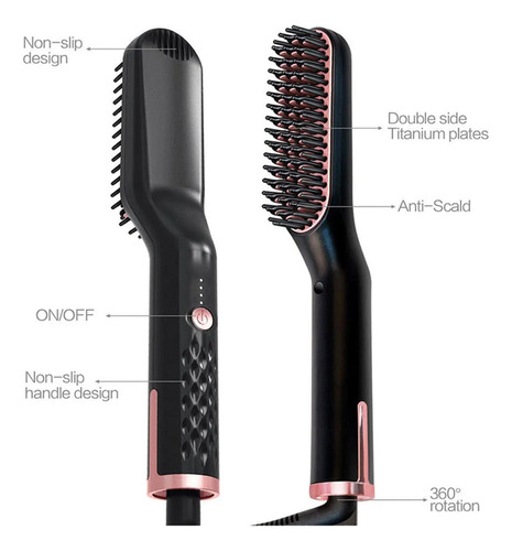 Alisador De Cabelo Pente Aquecedor Beard Straightener
