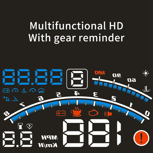 Proyector De Parabrisas Obdii Euobd De 5.5 Pulgadas Hu Con M