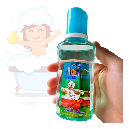 Kit 2 Deo Colônia Flora Nenen Lavanda Para Crianças 100ml