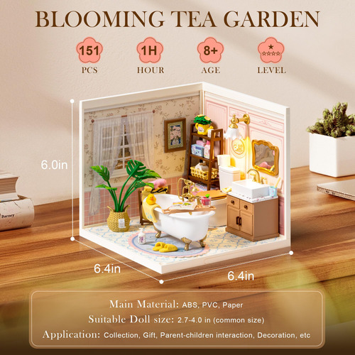 Casa En Miniatura De Plástico Kit De Modelo Para Adultos Y N