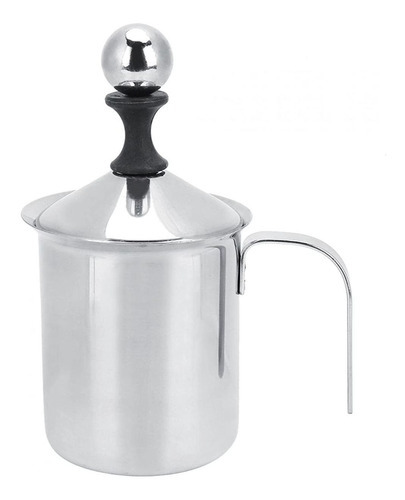 Caneca Cremeira De Leite E Prensa Francesa 800ml Inox Cor Cinza 0