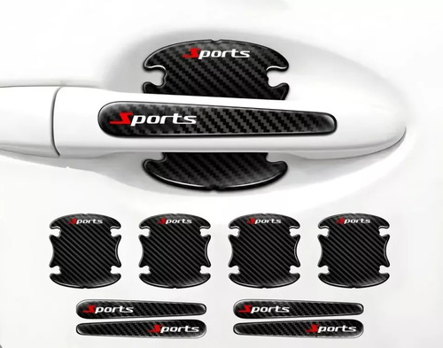 Set 8pcs Topes De Puerta Protector Manilla Auto Universal