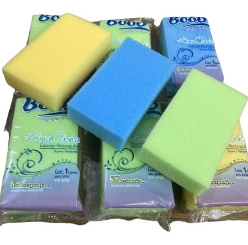 Esponja De Baño Ducha Colores Pack X 40 Unidades