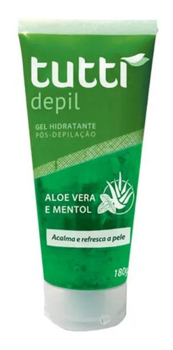 Tutti Depil Gel Pós Depilação Aloe Vera E Menta 180g Premium