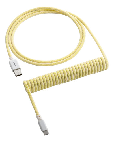 Cable De Teclado En Espiral Cablemod Classic (lemon Ice, Usb