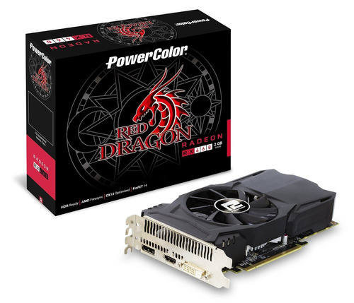 Tarjeta Video Powercolor Amd Radeon Red Dragon Rx 460 2gb