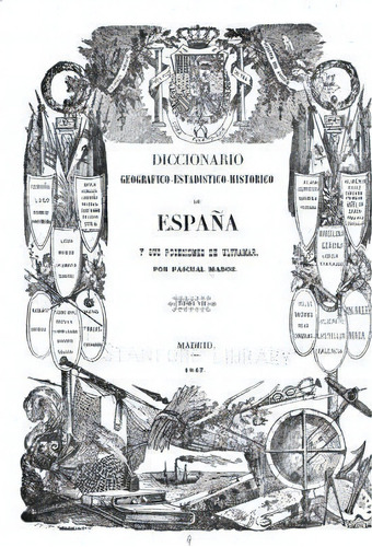 Diccionario Geogr Fico-estad Stico-historico De Espa A Y Sus Posesiones De Ultramar, De Pascual Madoz. Editorial Createspace Independent Publishing Platform, Tapa Blanda En Español