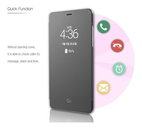 Case LG Quick S-view Flip Cover Para LG G6 Y G6 Plus