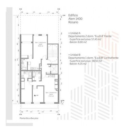 Imagen 10 de 12 de Departamento Dos Dormitorios Barrio Martin